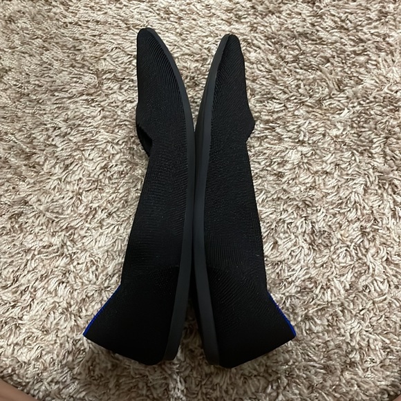 The Point Rothy’s black solid flats - Picture 2 of 4